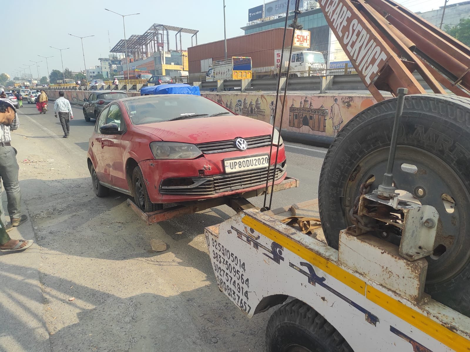 Sai Crane Service Agra - towing and crane work