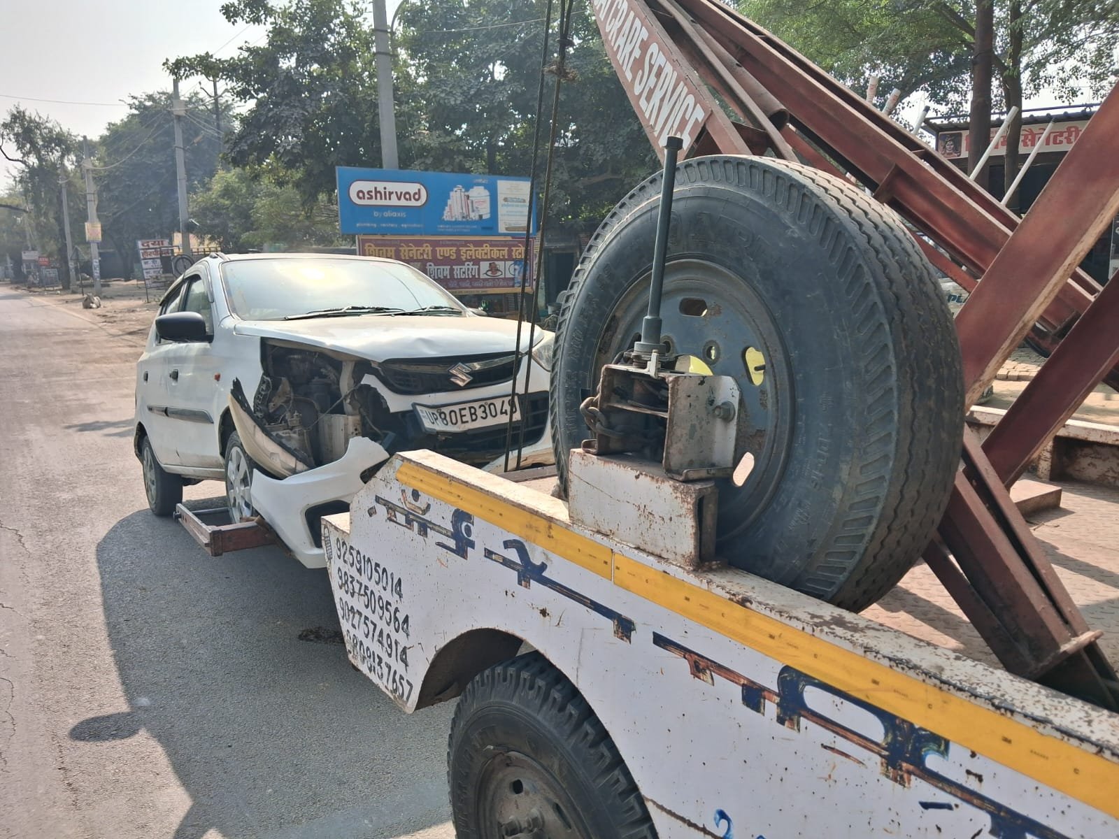 Sai Crane Service Agra - towing and crane work