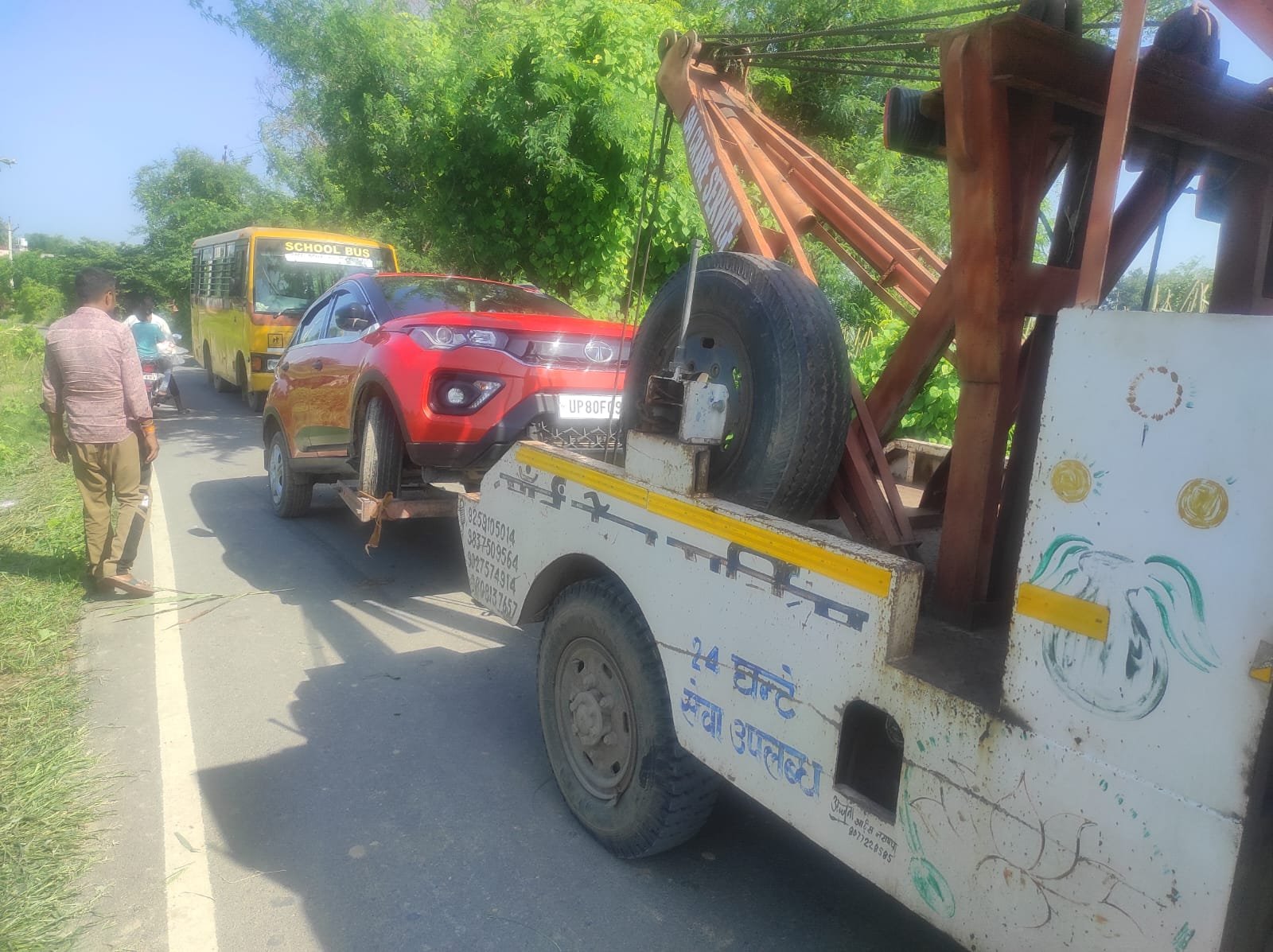 Sai Crane Service Agra - towing and crane work