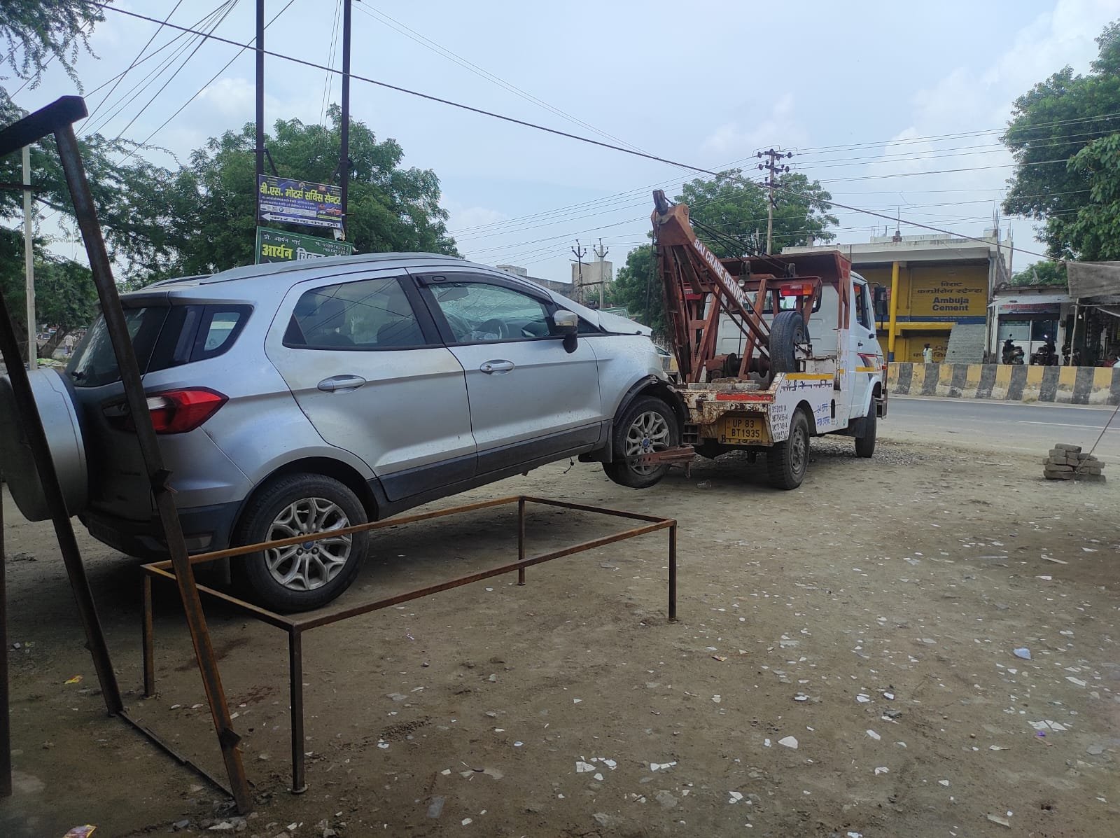 Zero degree flatbed towing