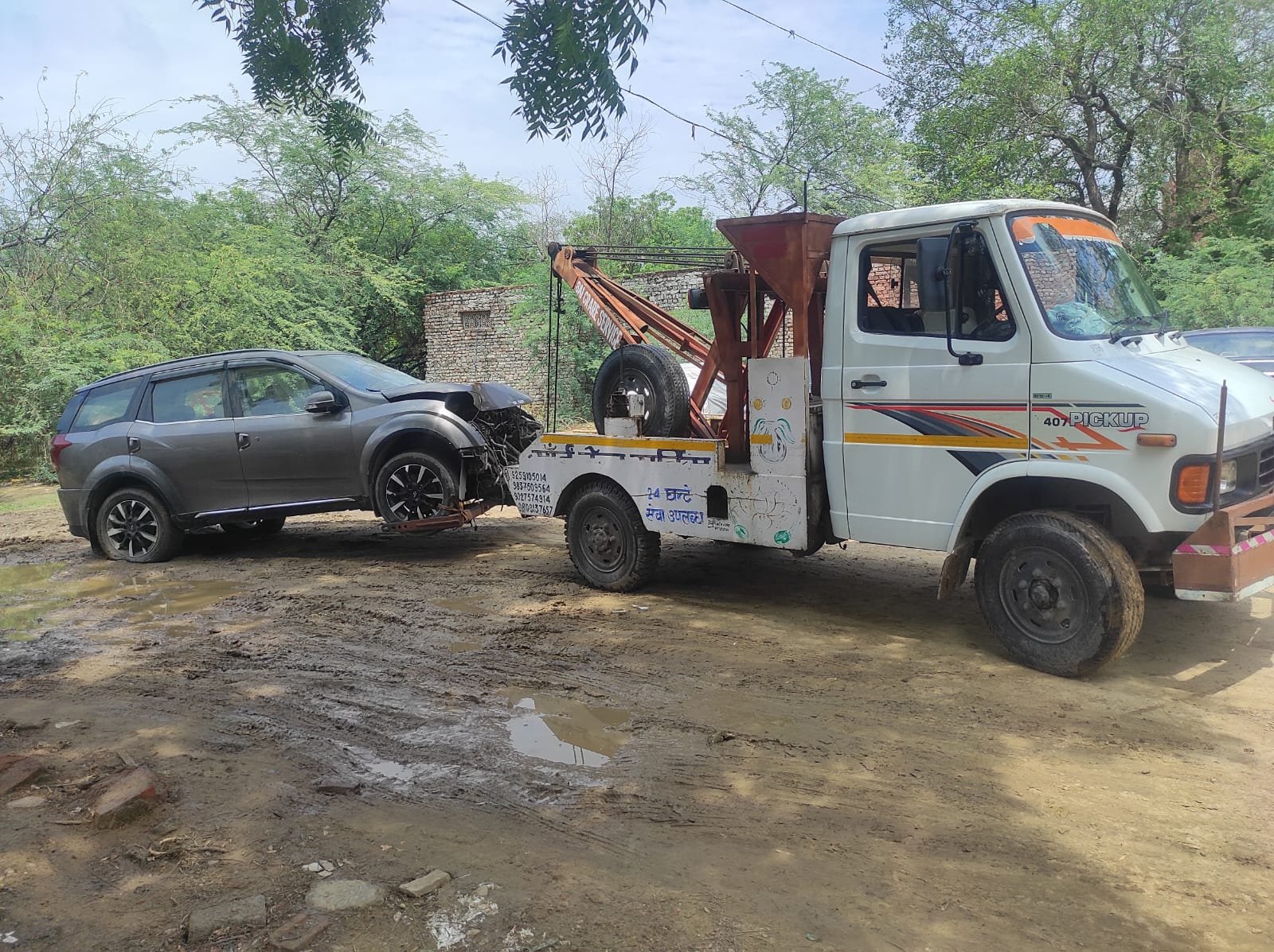 Sai Crane Service Agra - towing and crane work