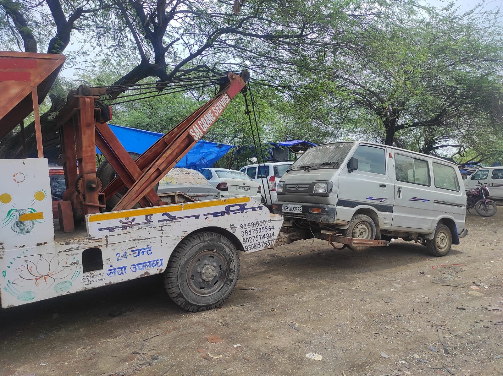 Sai Crane Service Agra - towing and crane work